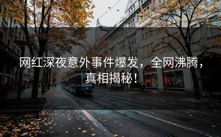 网红深夜意外事件爆发，全网沸腾，真相揭秘！